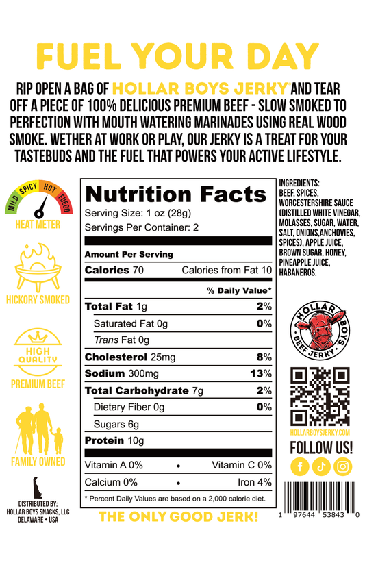 Honey Habanero Beef Jerky