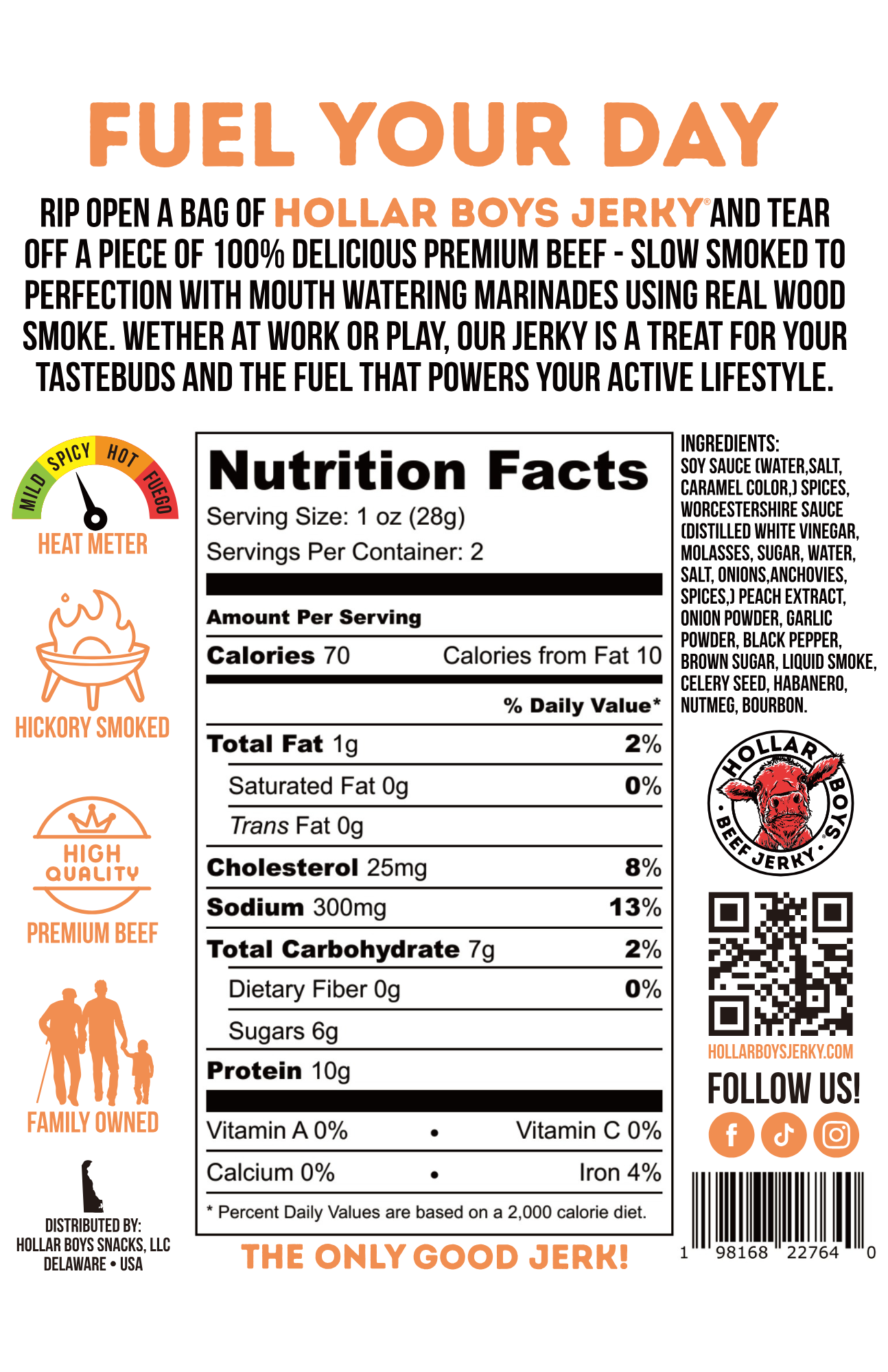 Peach Bourbon Beef Jerky