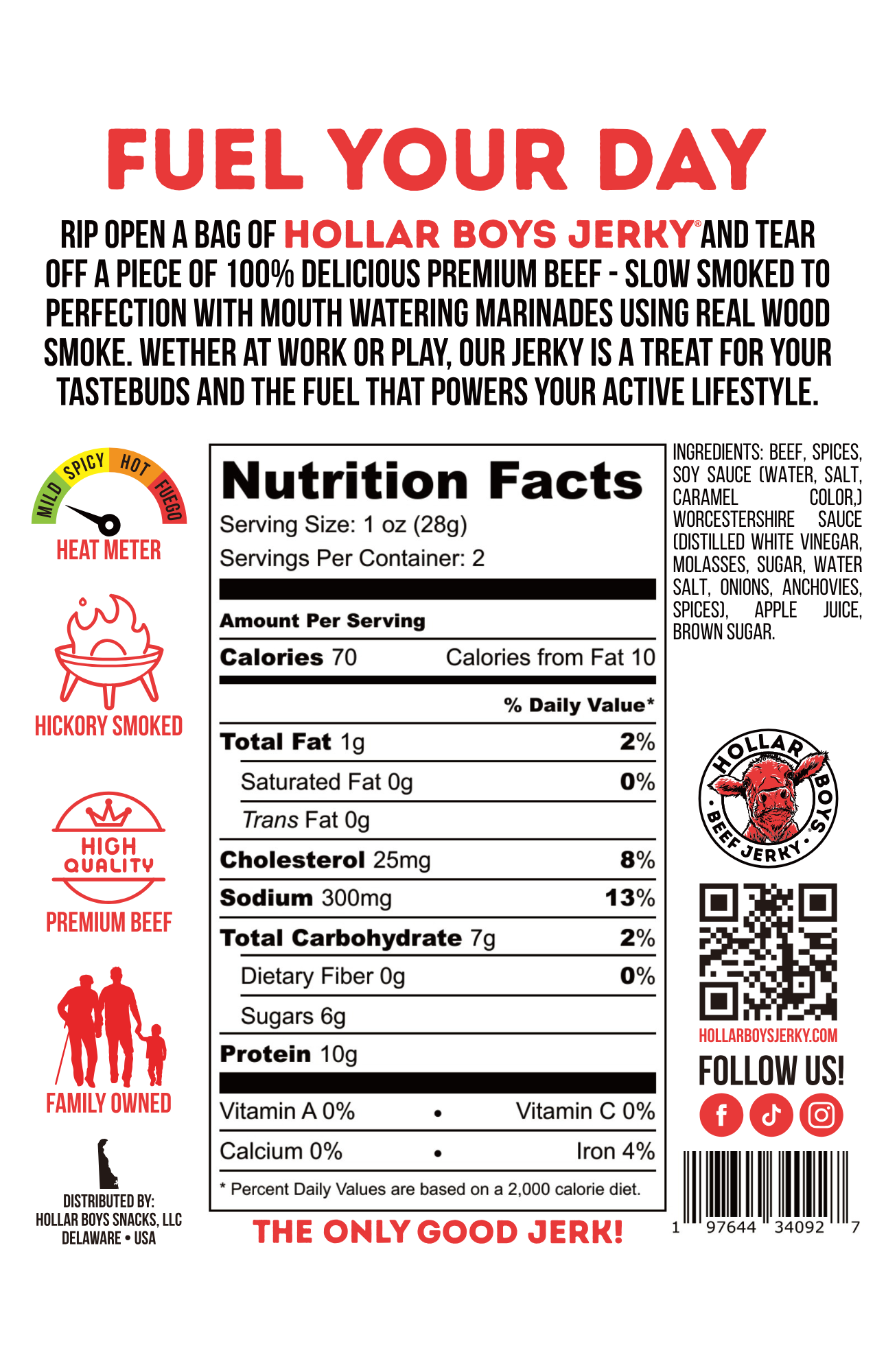 Original Beef Jerky 1lb Bags